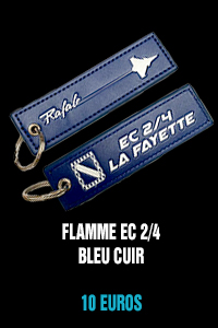 Flamme EC 2/4 bleue cuir - 10 euros