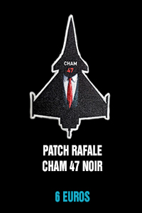 Patch CHAM 47 noir - 6 euros