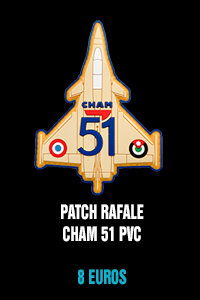 Patch Rafale CHAM 51 PVC - 8 euros