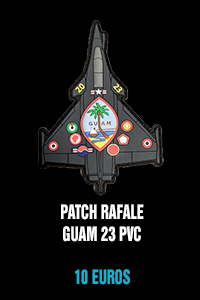 Patch Rafale Guam 23 PVC - 10 euros