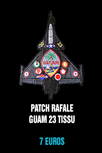 Patch Rafale Guam 23 tissu - 7 euro