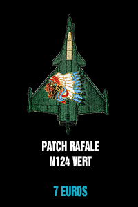 Patch Rafale N124 vert - 7 euros