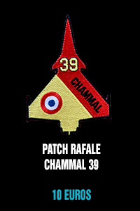 Patch Rafale Chammal 39 - 10 euros