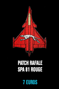 Patch Rafale SPA 81 rouge - 7 euros