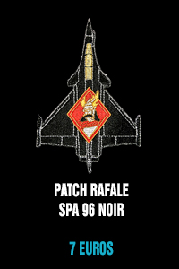 Patch Rafale SPA 96 noir - 7 euros