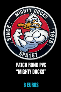 Patch rond PVC Mighty Ducks - 8 euros