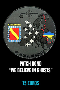 Patch rond gomme We believe in ghosts - 15 euros