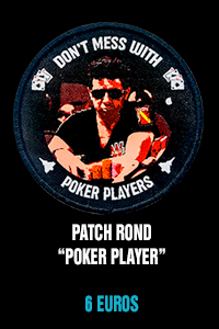 Patch rond Poker Players - 6 euros