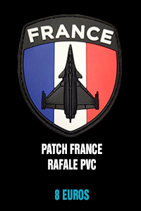 Patch FRANCE Rafale PVC - 8 euros