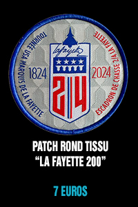 Patch rond tissu La Fayette 200 - 7 euros