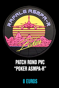 Patch rond PVC Poker ASMPA-R - 8 euros